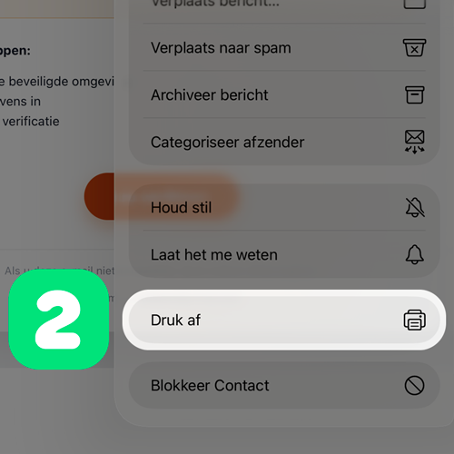 Stap 2: Kies Druk af